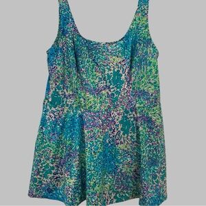 1980's Gabar, Made in USA Womens Print Swimsuit